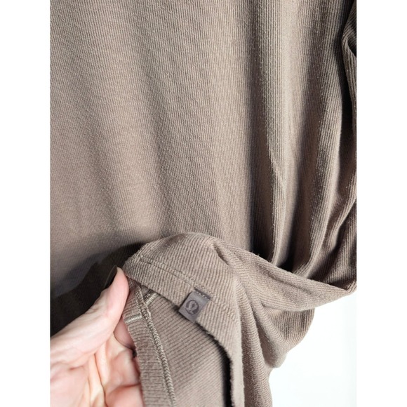 Lululemon Hold Tight Brown Long Sleeve Sz 12 - Picture 2 of 3